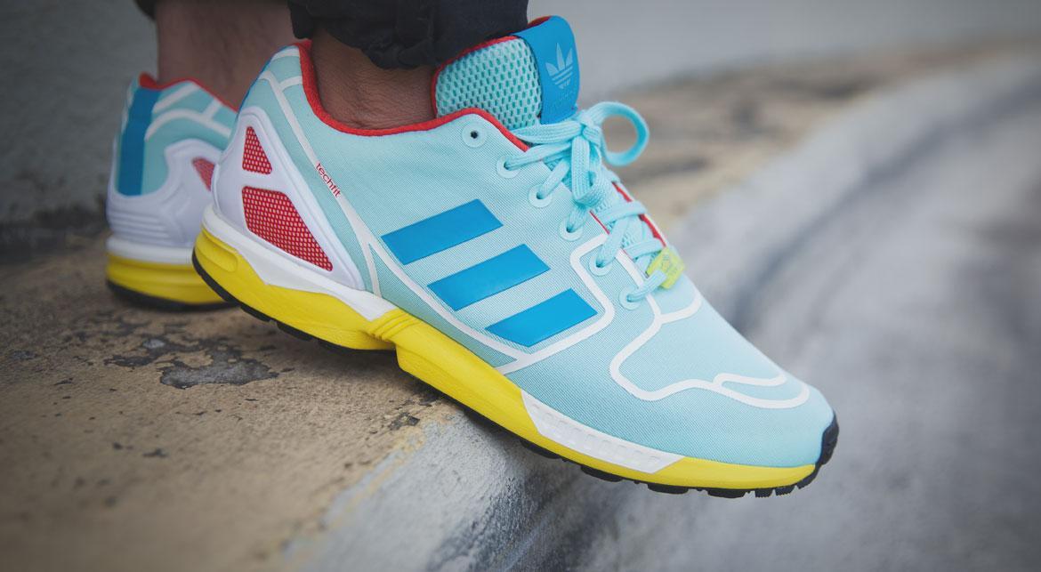 確認 adidas ZX Flux Print Clear Aqua 24.5 yeezy boost * 全国無料，正規品
